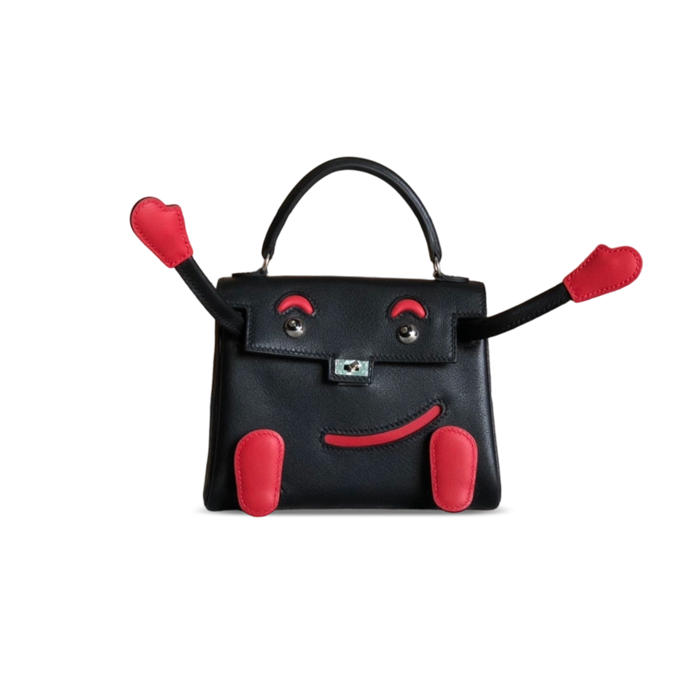 HERMÈS MASTER KELLY DOLL SWIFT PALLADIUM HARDWARE (16*12*7cm)